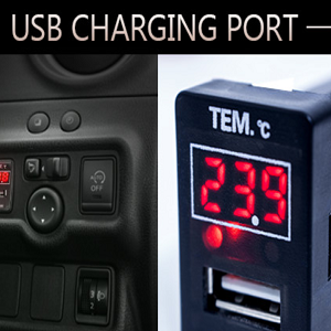 Alphard / Vellfire 30 High Speed USB Charging Port + Temperature